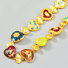 Alloy Enamel Link Necklaces FS-WGF424C-01-3
