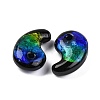 Luminous Handmade Silver Foil Lampwork Beads LAMP-F022-05F-4