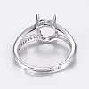 Adjustable Brass Finger Ring Components X-KK-G330-07P-2