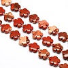 Natural Red Jasper Flower Beads Strands LS-G-L241B-01-1