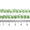Electroplate Transparent Glass Beads Strands EGLA-A035-T6mm-A09-4