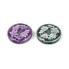 Baking Paint Transparent Glass Beads DGLA-N018-24B-2