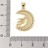 Brass Micro Pave Clear Cubic Zirconia Pendants KK-I712-48G-03-3