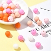 35Pcs Food Grade Eco-Friendly Silicone Focal Beads SIL-FS0001-22B-8