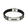 Unisex Casual Style PU Leather Cord Bracelets BJEW-L373-03-2