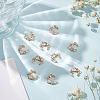 10Pcs Brass Micro Pave Cubic Zirconia Charm KK-GO0001-79-4