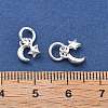 Fine Silver Moon Star Charms STER-D302-02S-3