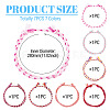 7Pcs 7 Colors Bohemian Cotton Cord Braided Bracelets BJEW-TA0001-29-4