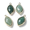 Natural Green Aventurine Pendants G-B009-01G-02-1