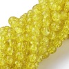 Spray Painted Crackle Glass Beads Strands CCG-Q001-8mm-04-1