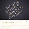 40Pcs 2 Colors Stainless Steel Pendants STAS-UN0028-48-4