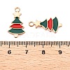 Christmas Theme Alloy Enamel Pendants ENAM-T020-10J-3