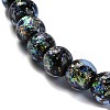 Handmade Dichroic Foil Glass Beads Strands DICH-U001-02C-3