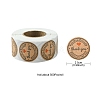 Kraft Paper Thank You Sticker Rolls STIC-YW0001-04-3