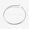 316 Surgical Stainless Steel Hoop Earrings Findings STAS-I097-050A-3
