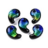 Luminous Handmade Silver Foil Lampwork Beads LAMP-F022-05F-2