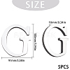 Acrylic Mirror Wall Stickers Decal DIY-CN0001-13A-G-2