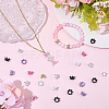70Pcs 7 Colors Alloy Crown European Beads FIND-SP0005-86-4