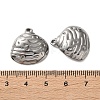 304 Stainless Steel Pendants STAS-A124-18A-P-3