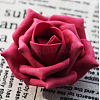 Foam Artificial Rose Flower AJEW-CJ0004-02-3