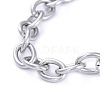 Tarnish Resistant Unisex 304 Stainless Steel Cable Chain Bracelets BJEW-P245-39P-2