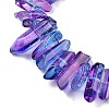 Natural Dyed Quartz Beads Strands G-G791-14Q-2