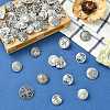 50Pcs 10 Styles Alloy Shank Buttons BUTT-CJ0001-09-6