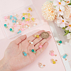 40Pcs 5 Colors Imitation Jade Glass Beads Pendants FIND-SC0009-72-3