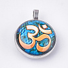 Glass Pendants GLAA-T005-01-2