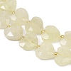 Natural Lemon Quartz(Heated) Beads Strands G-P592-B04-01-4