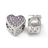 Rack Plating Alloy Rhinestone European Beads PALLOY-P289-46P-1
