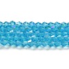 Transparent Electroplate Glass Beads Strands GLAA-F029-2mm-D19-1