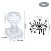 Clear Acrylic Soap Stamps DIY-WH0438-022-4