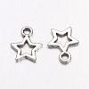 Antique Silver Tibetan Style Star Pendants X-LF0037Y-2