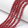 Opaque Solid Color Glass Beads Strands X-EGLA-A034-P10mm-D02-1