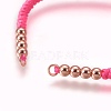 Nylon Cord Braided Bead Bracelets Making BJEW-F360-FRG11-2
