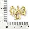 Rack Plating Brass Pave Cubic Zirconia Pendants KK-M282-28G-3