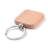 Natural Wood Keychain LS-HJEW-P008-05-2