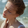 10Pcs Brass Stud Earring Findings KK-BBC0021-68-6