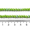 Opaque Glass Beads Strands EGLA-A035-P4mm-L15-4