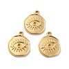 Ion Plating(IP) 304 Stainless Steel Pendants Rhinestone Setting STAS-A066-18G-2
