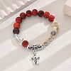 Cute Ceramic Bead Bracelet with Various Colors for Women AE3936-1-1