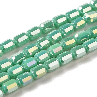 Electroplate Glass Beads Strands EGLA-D031-01B-1