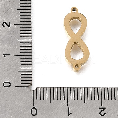 304 Stainless Steel Polishing Infinity Connector Charms STAS-E532-05G-1