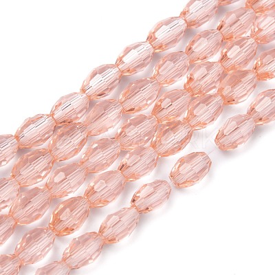 Faceted Glass Beads Strands X-GC891Y-9-1