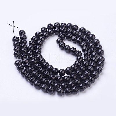 Painted Glass Bead Strands X-DGLA-S071-8mm-90-1