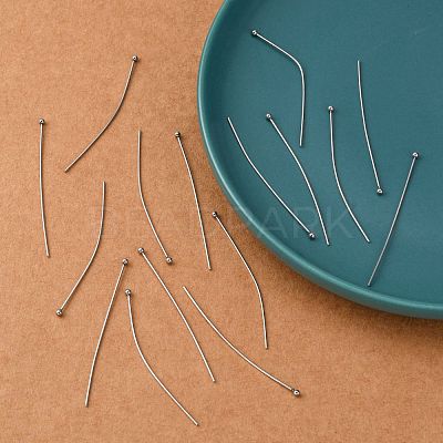 Tarnish Resistant 304 Stainless Steel Ball Head Pins STAS-K146-045-50x0.7mm-1