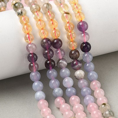 Natural Mixed Gemstone Beads Strands G-E576-07A-1