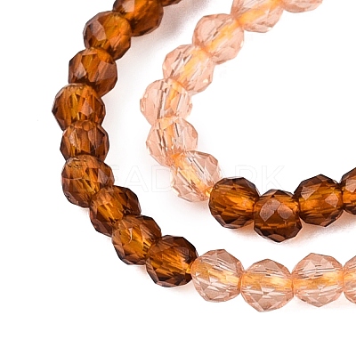 Transparent Glass Beads Strands GLAA-N074-01A-17-1