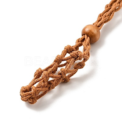 Braided Wax Rope Cord Macrame Pouch Necklace Making NJEW-J007-06-1